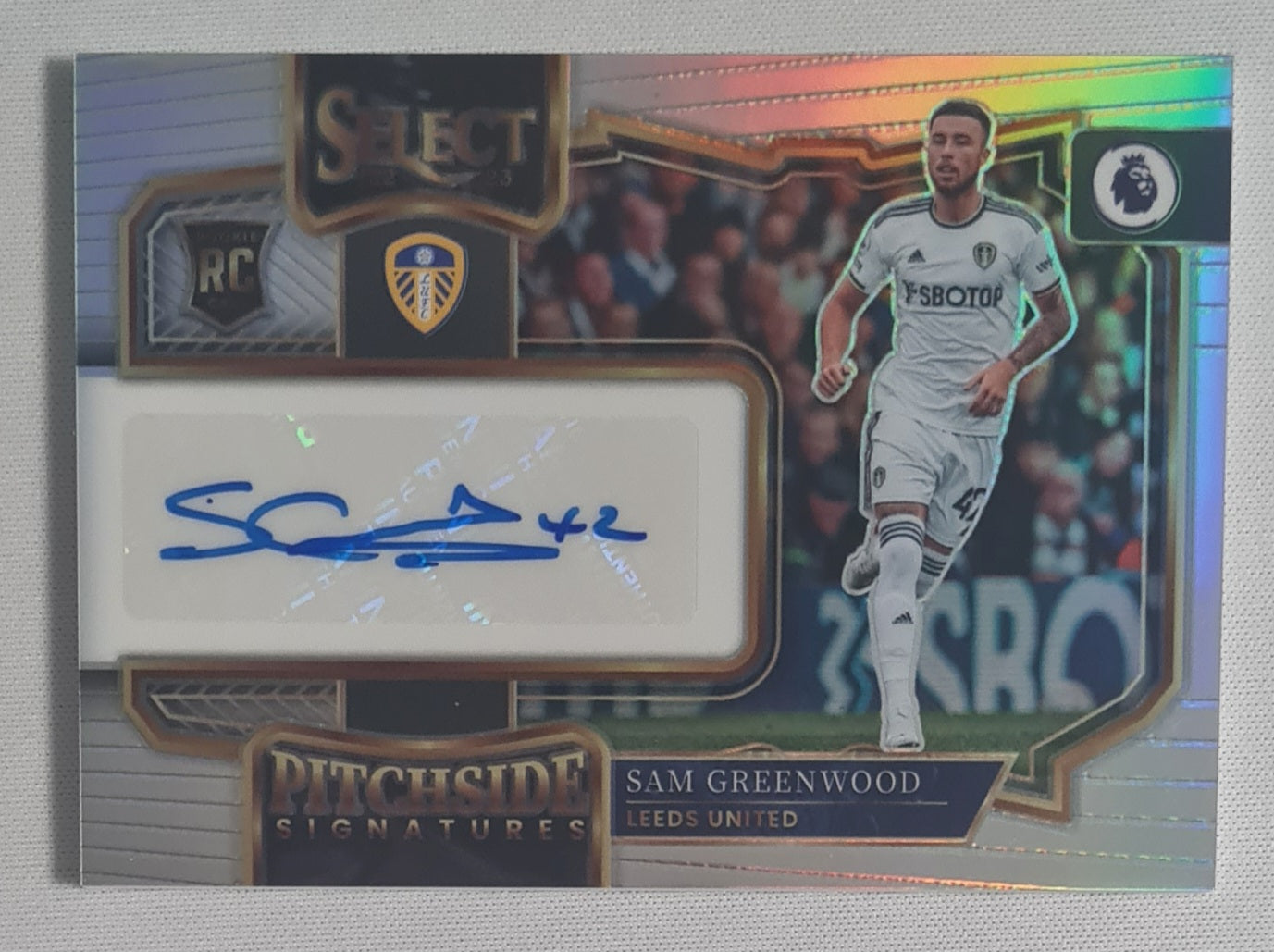 Sam Greenwood - 2022/23 Panini Select Premier League Soccer (RC) Leeds United #PS-SGD /Authograph
