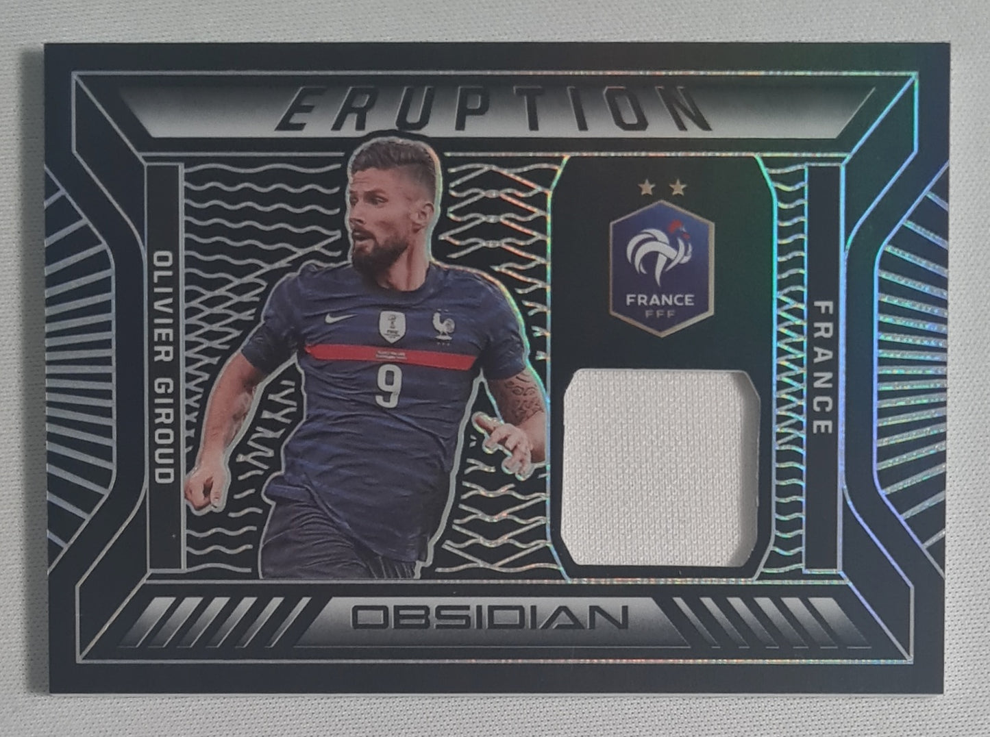 Olivier Giroud - 2021/22 Panini Obsidian Soccer "Eruption" France Super Star /Patch /149
