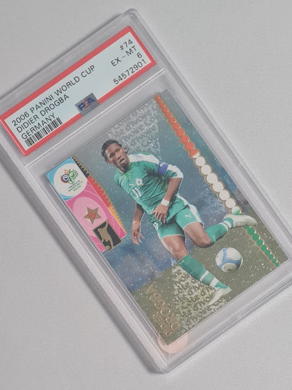Didier Drogba - 2006 Panini World Cup Germany #74 PSA 6 EX - MT