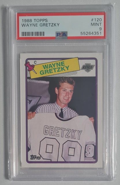 Wayne Gretzky - 1988 Topps #120 NHL L.A. Kings - PSA 9 MINT