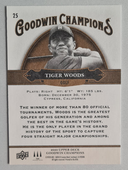 Tiger Woods - 2020 Upper Deck Goodwin Champions #25