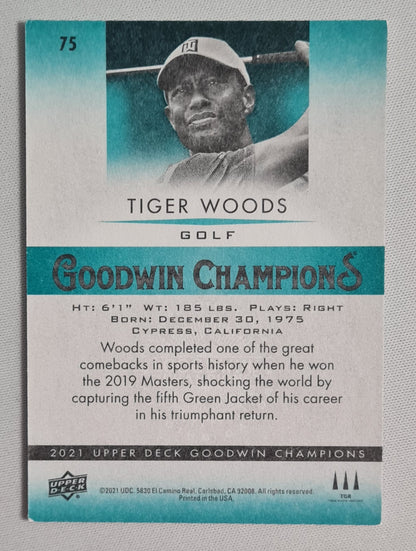 Tiger Woods - 2021 Upper Deck Goodwin Champions #75