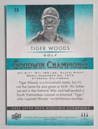 Tiger Woods - 2021 Upper Deck Goodwin Champions #25