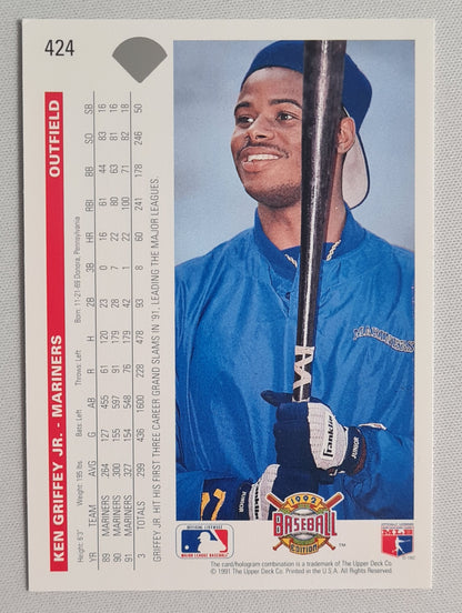 Ken Griffey Jr. - 1992 Upper Deck #424 Seattle Mariners