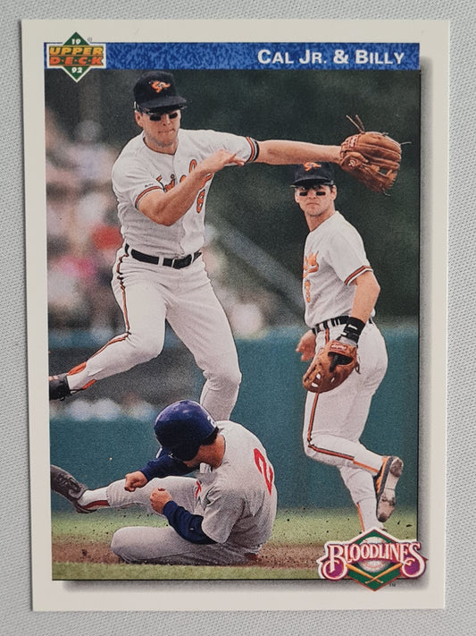 Cal Jr. & Billy - 1992 Upper Deck #82 Baltimore Orioles