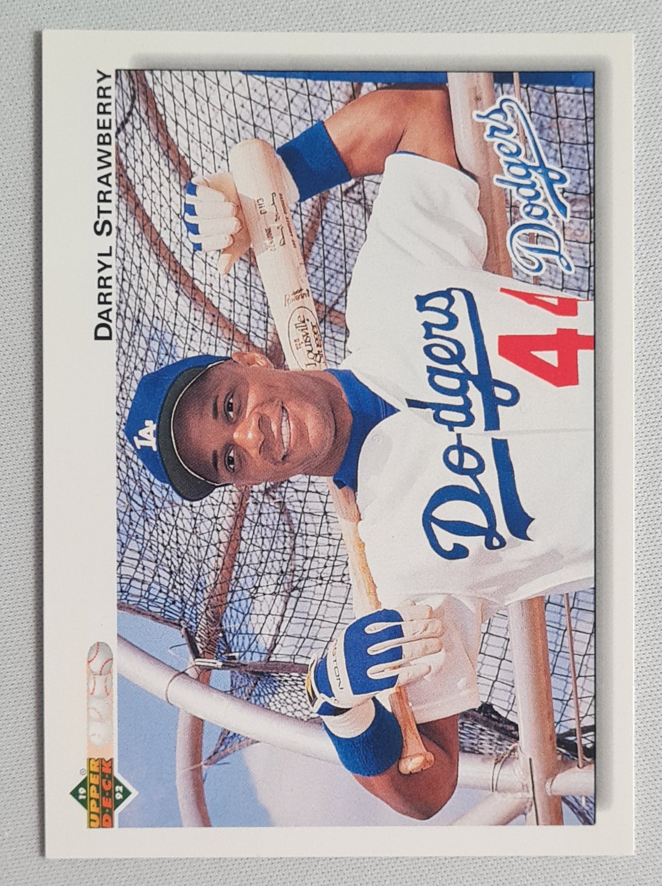Darryl Strawberry - 1992 Upper Deck #174 Los Angeles Dodgers