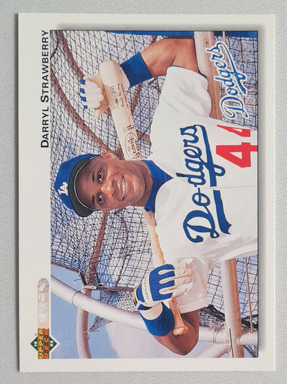 Darryl Strawberry - 1992 Upper Deck #174 Los Angeles Dodgers