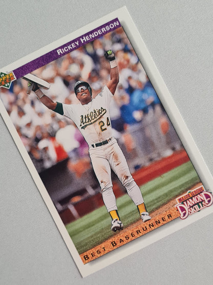 Rickey Henderson - 1992 Upper Deck “Best Baserunner” #648 Oakland A’s