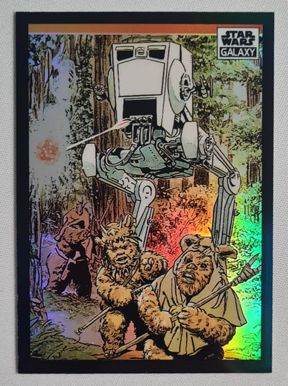 2022 Topps Star Wars Galaxy Ewoks Under Attack! #36 Refractor