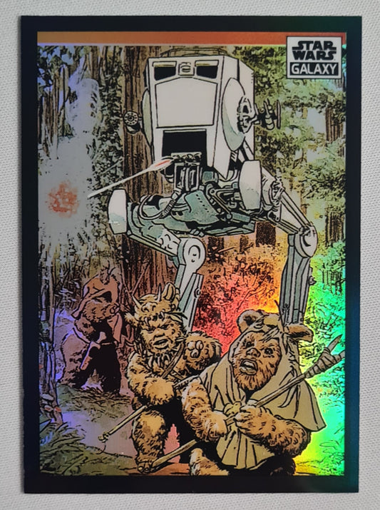 2022 Topps Star Wars Galaxy Ewoks Under Attack! #36 Refractor