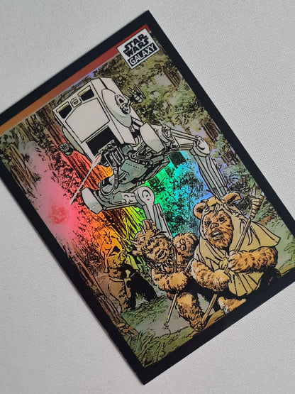 2022 Topps Star Wars Galaxy Ewoks Under Attack! #36 Refractor