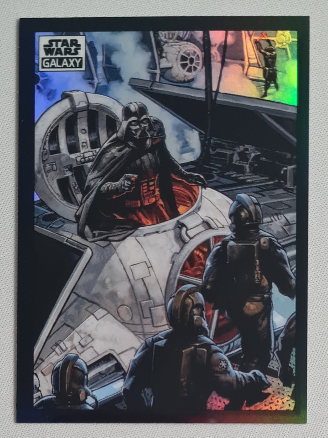 2022 Topps Star Wars Galaxy Lord Vader Readies His Ship #70 Refractor