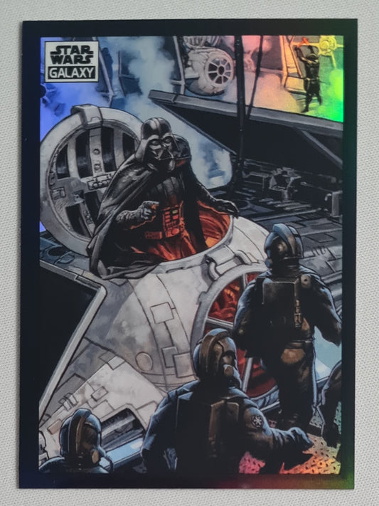 2022 Topps Star Wars Galaxy Lord Vader Readies His Ship #70 Refractor
