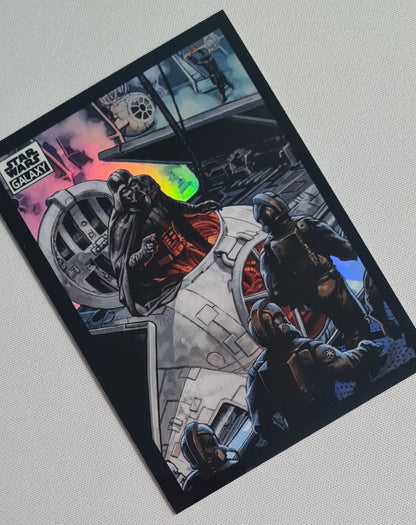 2022 Topps Star Wars Galaxy Lord Vader Readies His Ship #70 Refractor
