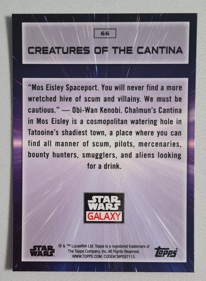 2022 Topps Star Wars Galaxy Creatures of the Cantina #66
