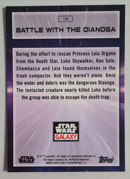 2022 Topps Star Wars Galaxy Battle With The Dianoga #15