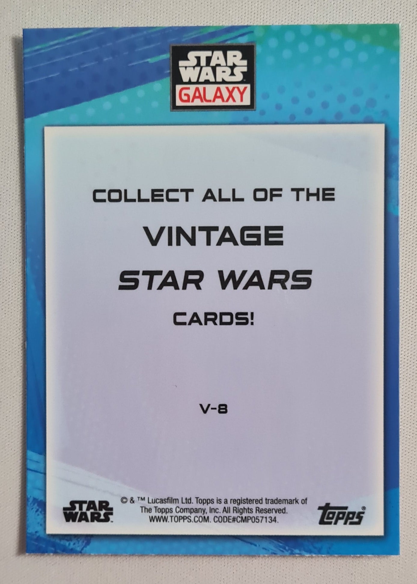 2022 Topps Star Wars Galaxy Retro Rewind Vintage Cards #V-8
