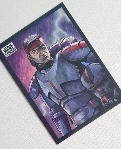 2022 Topps Star Wars Galaxy Chrome Hunter #88 Refractor