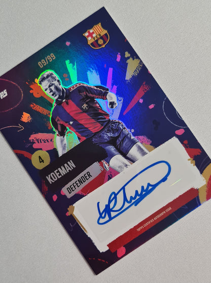 Ronald Koeman - 2024/25 Topps FC Barcelona Team Set Auto /99 #RA-RK