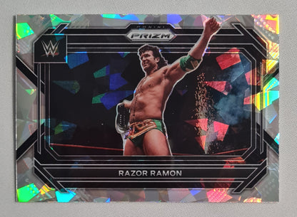 Razor Ramon - 2023 Panini Prizm WWE Silver Cracked Ice Prizm #67