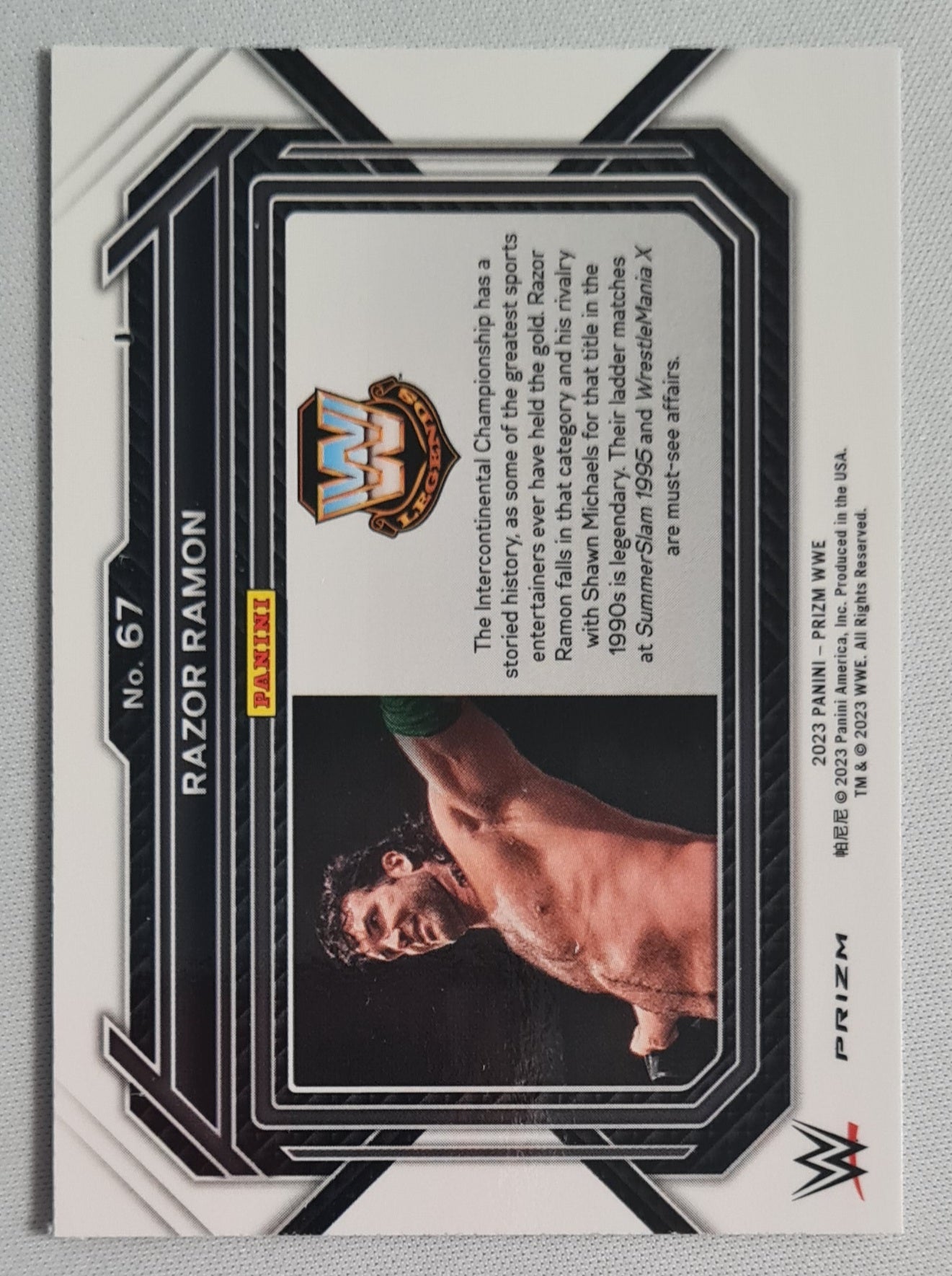 Razor Ramon - 2023 Panini Prizm WWE Silver Cracked Ice Prizm #67
