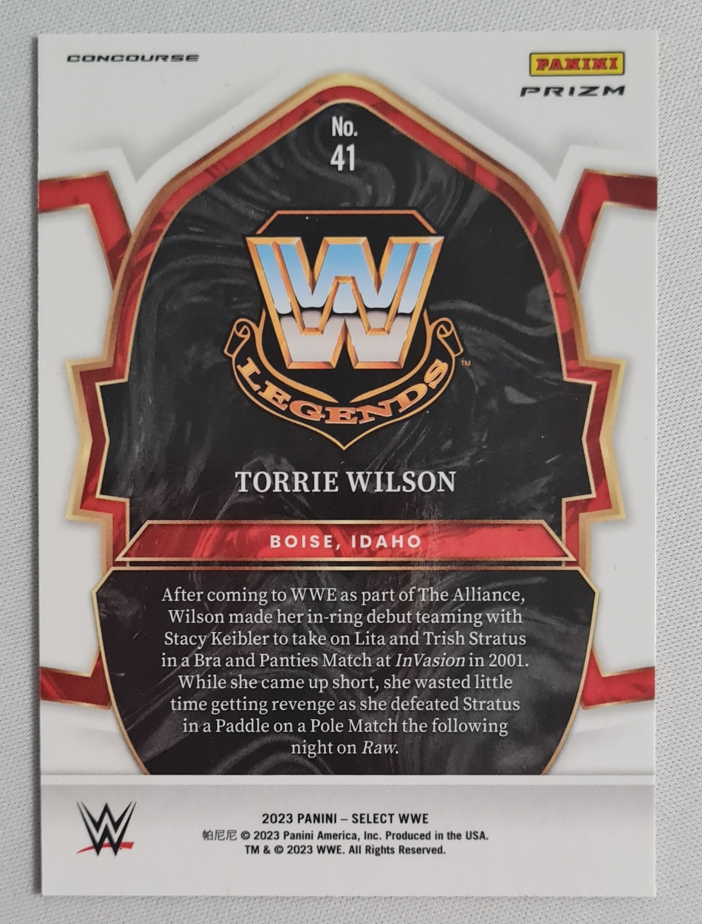 Torrie Wilson - 2023 Panini Select WWE Red, White & Blue #41