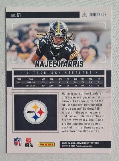 Najee Harris - 2024 Panini Luminance #61 Pittsburgh Steelers