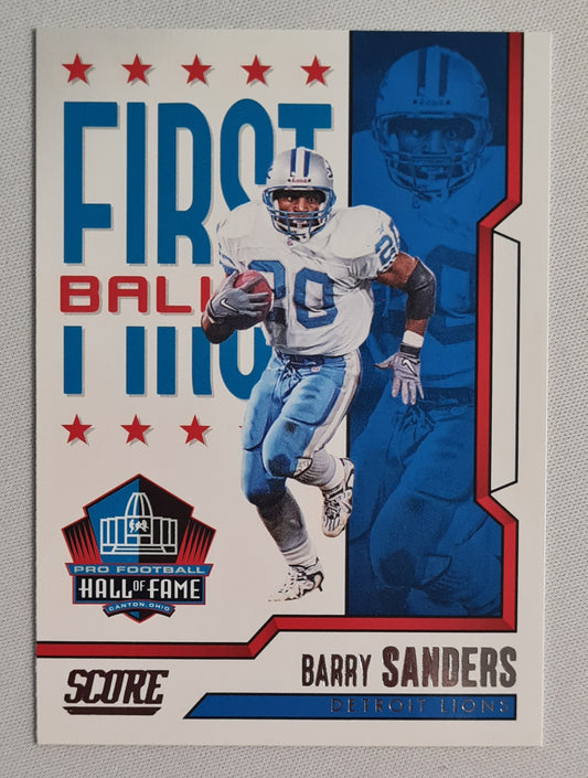 Barry Sanders - 2023 Panini Score First Ballot #9 Detroit Lions
