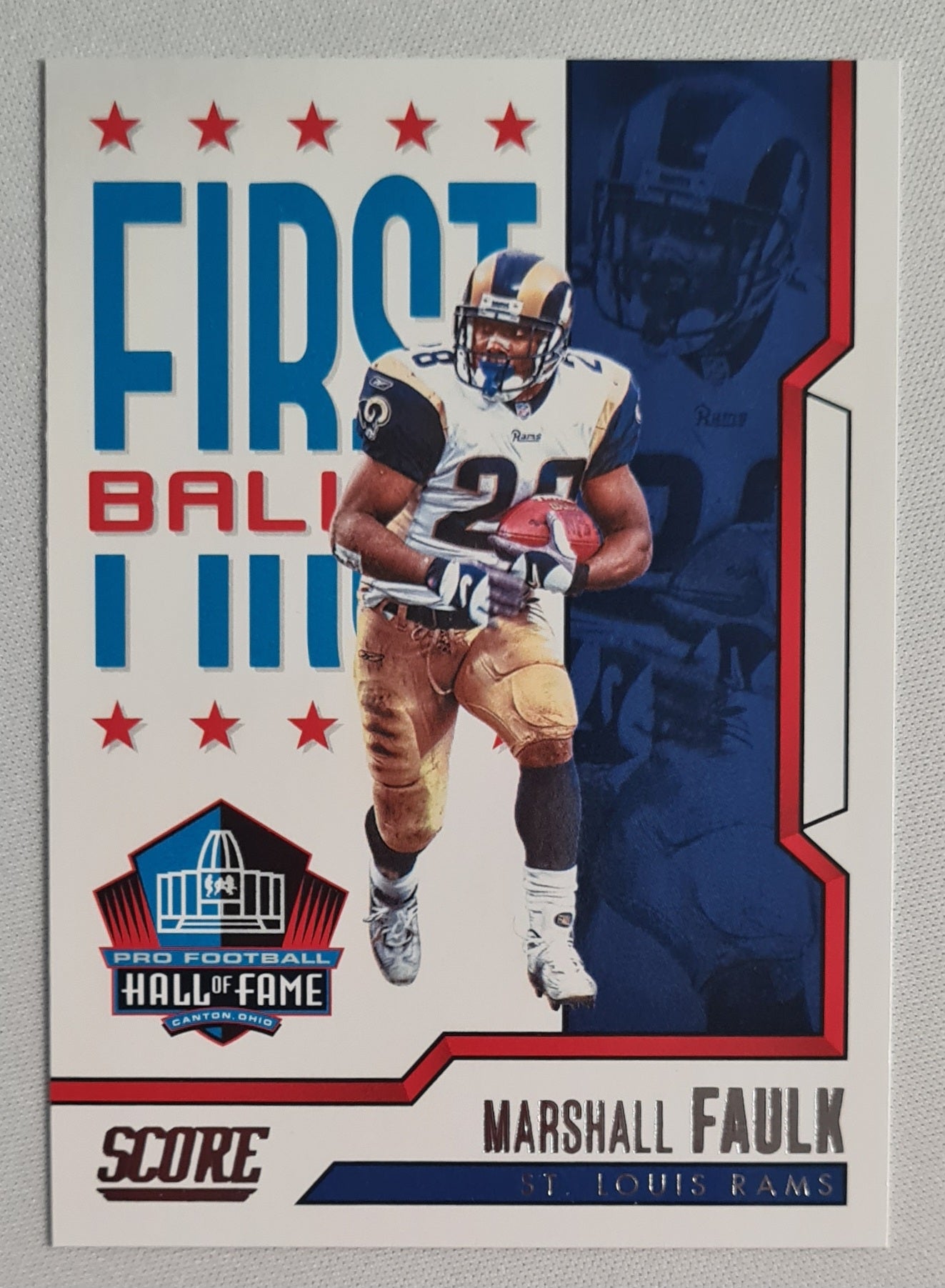 Marshall Faulk - 2023 Panini Score First Ballot #8 St. Louis Rams