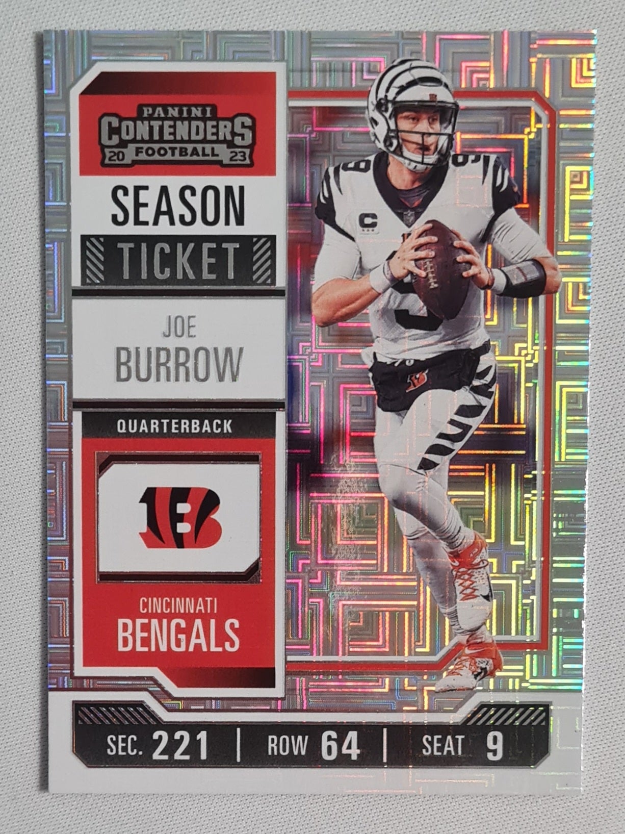 Joe Burrow - 2023 Panini Contenders Season Ticket #22 Cincinnati Bengals