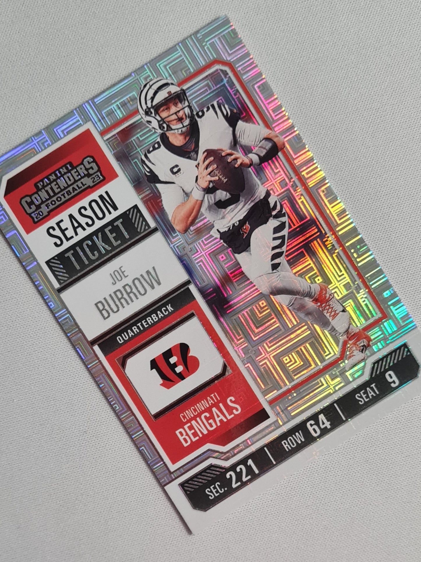 Joe Burrow - 2023 Panini Contenders Season Ticket #22 Cincinnati Bengals