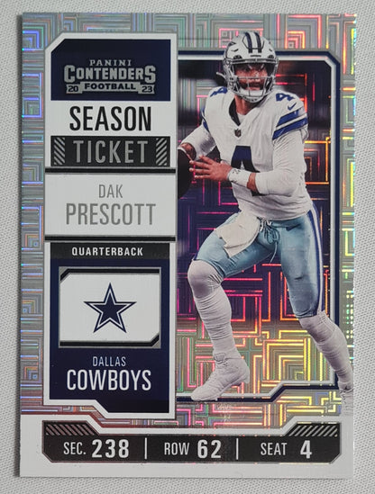 Dak Prescott - 2023 Panini Contenders Season Ticket #28 Dallas Cowboys