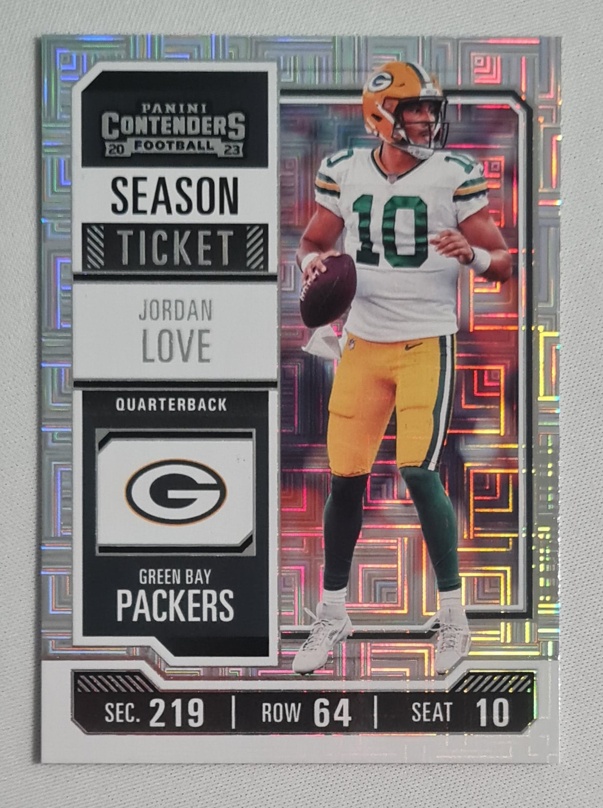 Jordan Love - 2023 Panini Contenders Season Ticket #39 Green Bay Packers