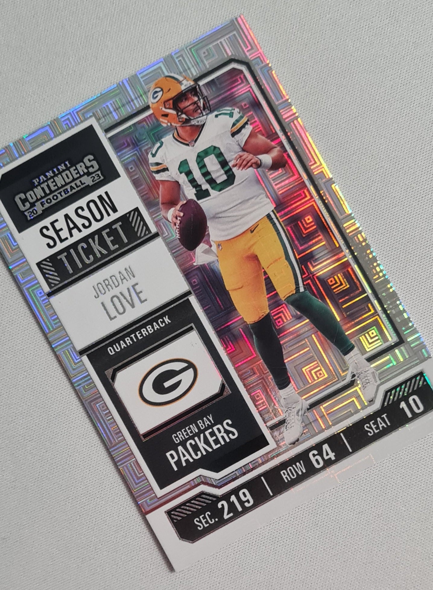Jordan Love - 2023 Panini Contenders Season Ticket #39 Green Bay Packers