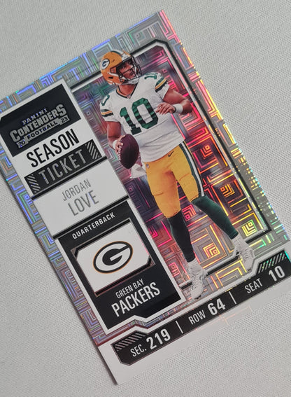 Jordan Love - 2023 Panini Contenders Season Ticket #39 Green Bay Packers