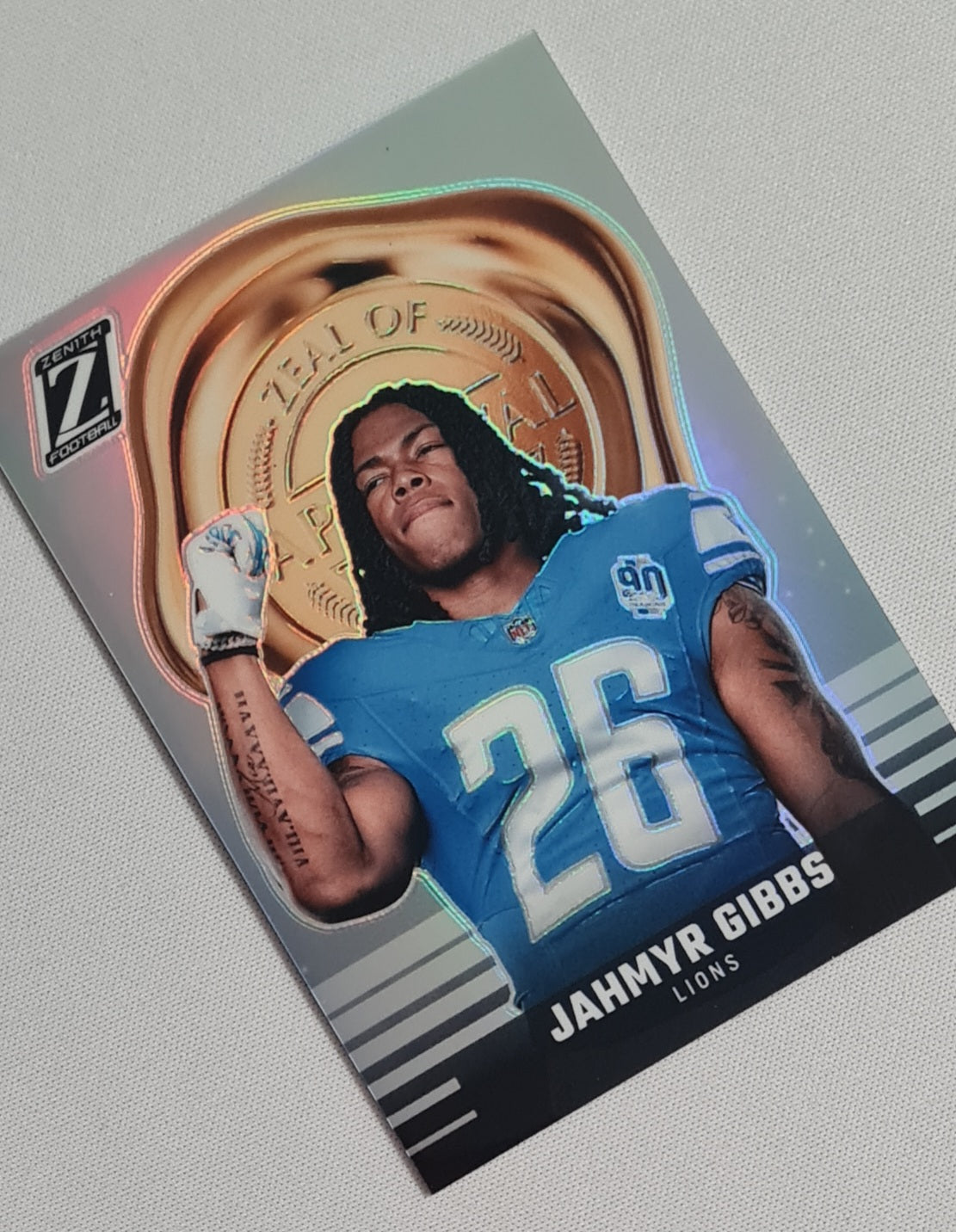 Jahmyr Gibbs - 2023 Panini Zenith Zeal Of Approval #28 Detroit Lions