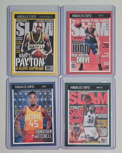 SLAM Basketball Lot (8 Cards) - 2021-22 Panini Hoops Basketball NBA Featuring 8 Super Stars