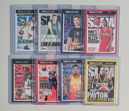 SLAM Basketball Lot (8 Cards) - 2021-22 Panini Hoops Basketball NBA Featuring 8 Super Stars