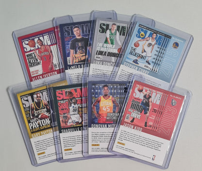 SLAM Basketball Lot (8 Cards) - 2021-22 Panini Hoops Basketball NBA Featuring 8 Super Stars