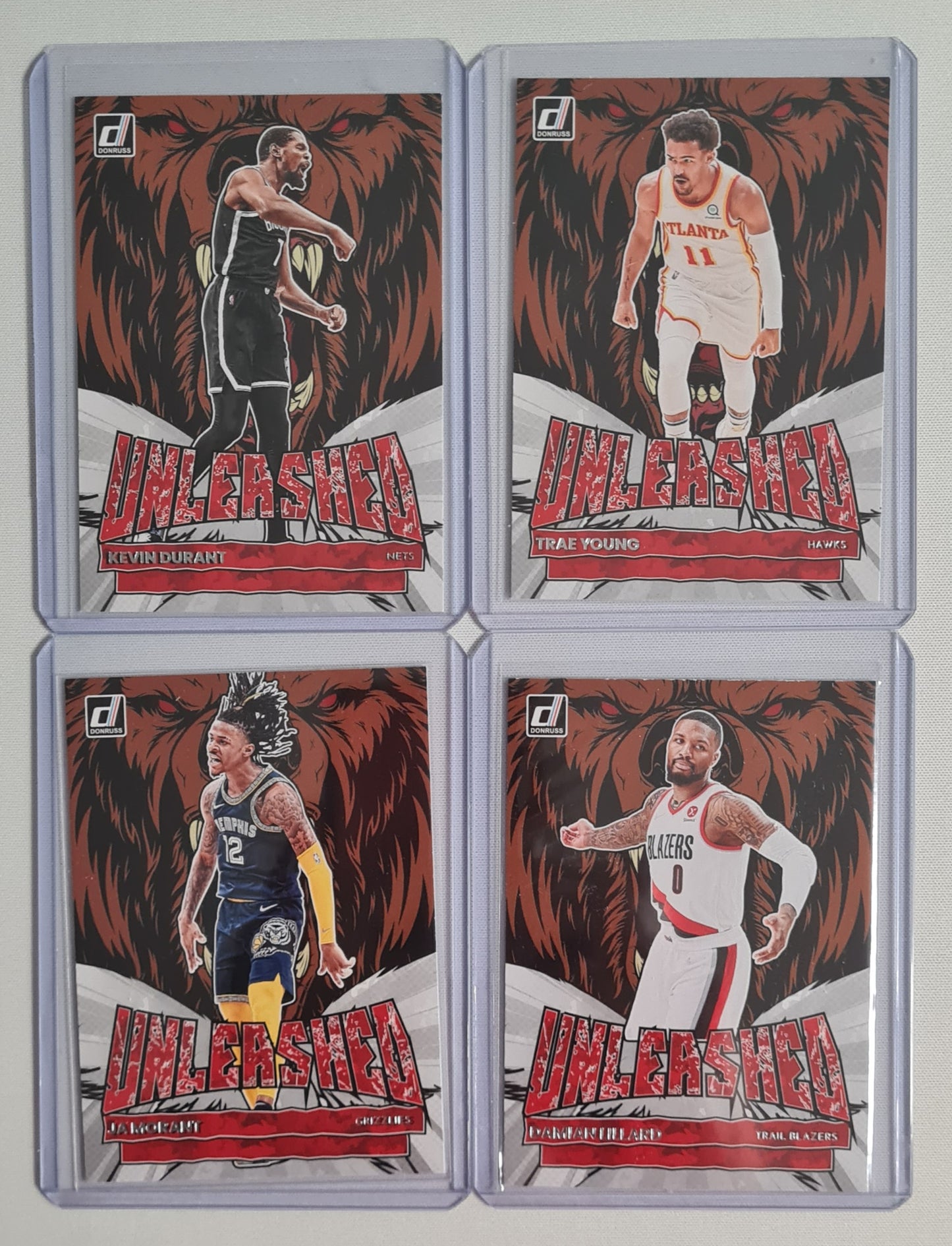 NBA Basketball Unleased Lot (4 Cards) - 2022-23 Panini Donruss Basketball