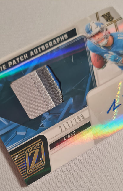 Sam LaPorta - 2023 Panini Zenith Football NFL Lions #231 (RC) Auto 3 Color Patch /299