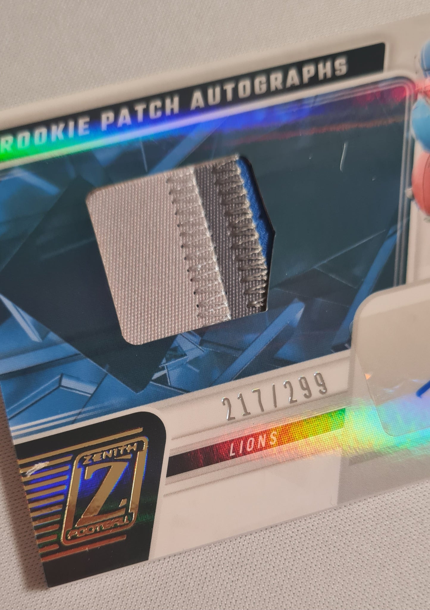 Sam LaPorta - 2023 Panini Zenith Football NFL Lions #231 (RC) Auto 3 Color Patch /299