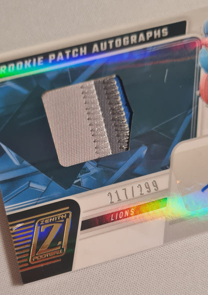 Sam LaPorta - 2023 Panini Zenith Football NFL Lions #231 (RC) Auto 3 Color Patch /299