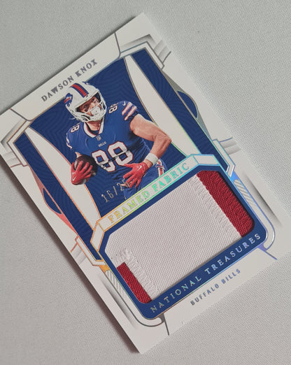 Dawson Knox - 2022 Panini National Treasures Football NFL Bills #FFA-DKN /2 Color Patch /25