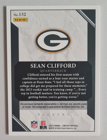 Sean Clifford - 2023 Panini Limted Football NFL Packers #132 (RC) / Patch /199 / Autograph