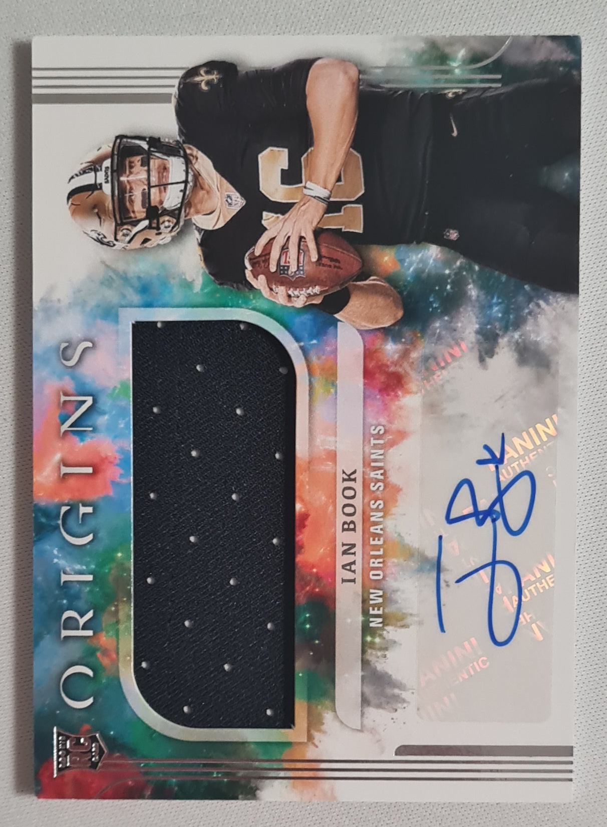Ian Book - 2021 Panini Origins Football NFL Saints #188 / Patch / Autograph