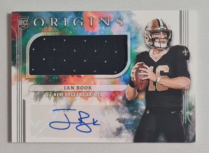 Ian Book - 2021 Panini Origins Football NFL Saints #188 / Patch / Autograph