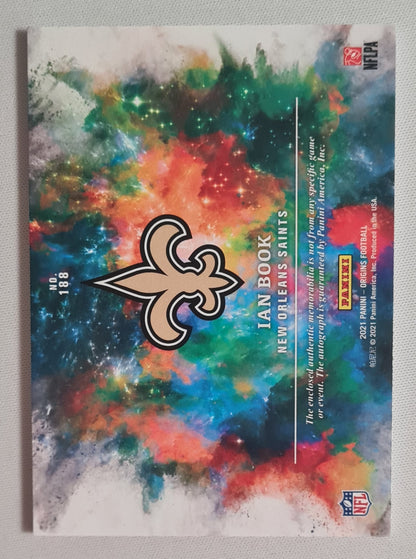 Ian Book - 2021 Panini Origins Football NFL Saints #188 / Patch / Autograph