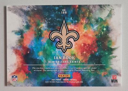 Ian Book - 2021 Panini Origins Football NFL Saints #188 / Patch / Autograph