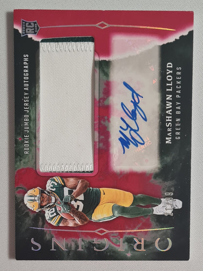 MarShawn Lloyd - 2024 Panini Origins Football NFL Packers #RJA-MLL (RC) /Patch /99 / Autograph HIT!